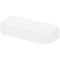 Plymor Frosted Acrylic Beveled Corner-Cut Rectangular Display Base, 4" W x 2" D x 0.75" H